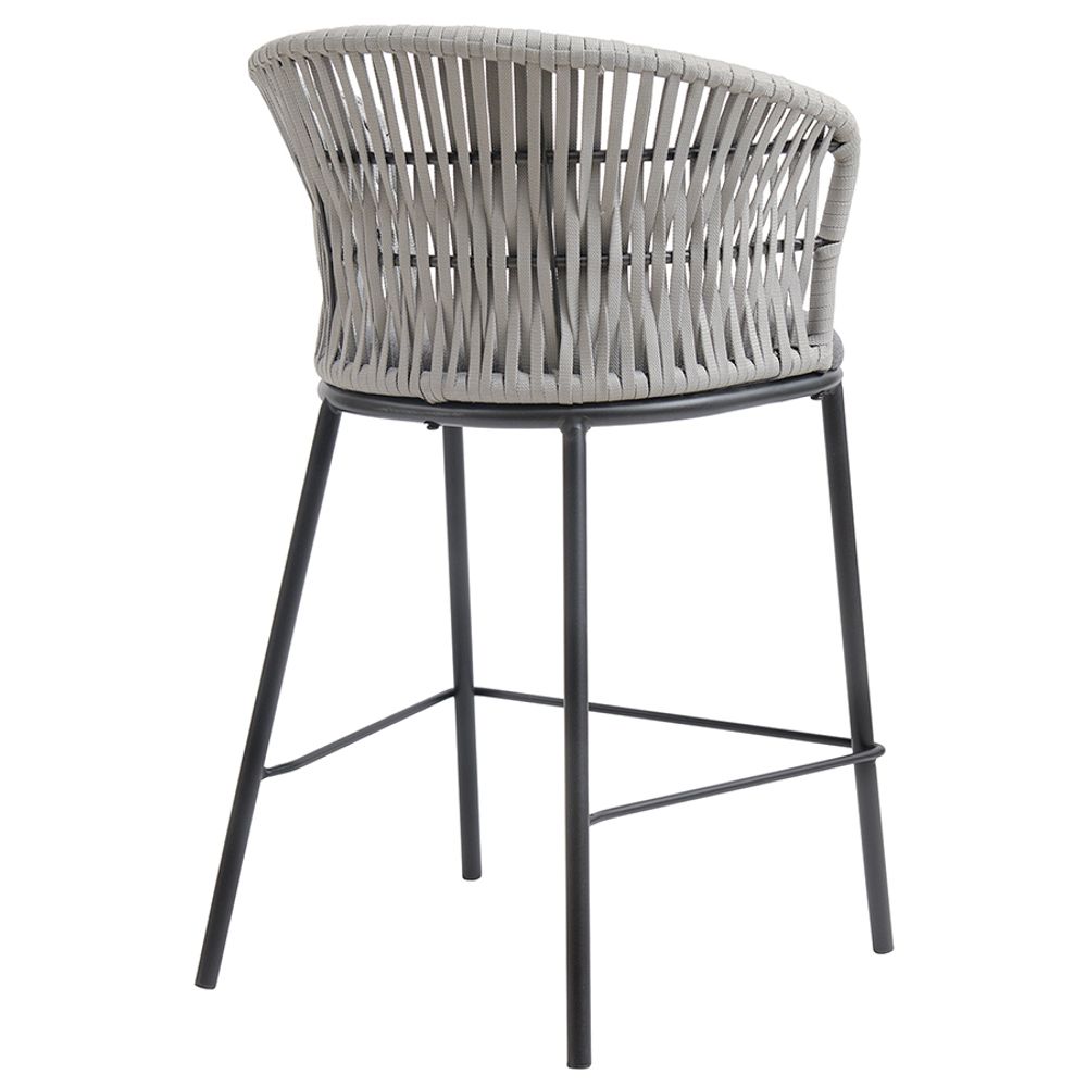 Стул полубарный Haugen, темно-серый/светло-серый