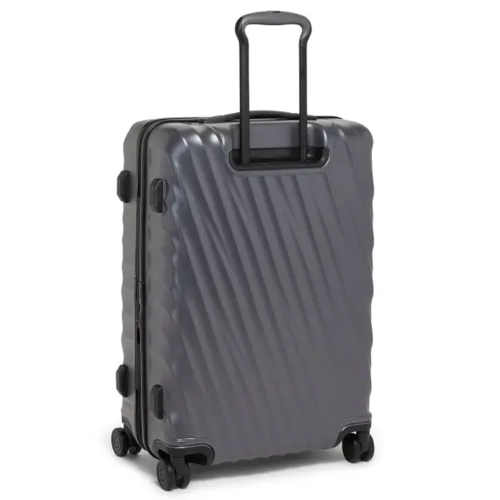 Чемодан средний расширяемый/Grey text