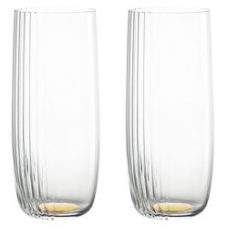 Набор стаканов Alice в подарочной упаковке, 370 мл, золотистые, 2 шт.