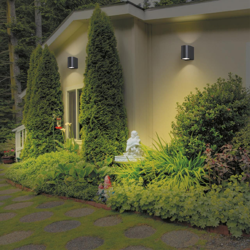 358294 STREET NT19 395 черный Ландшафтный светильник IP65 LED 4000K 4W+4W 220V OPAL