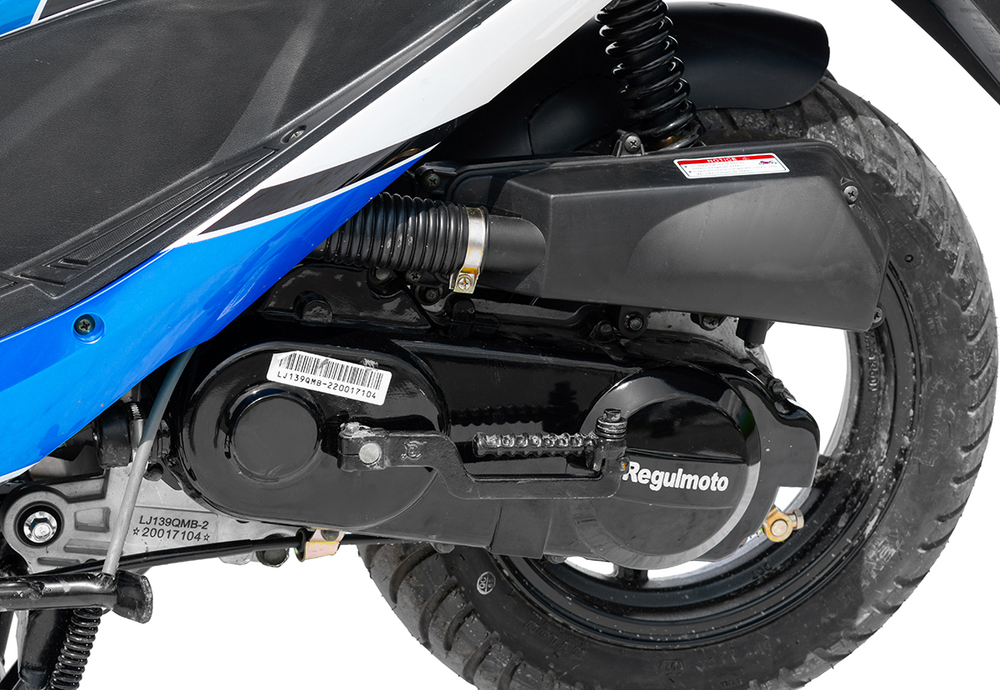 Скутер Regulmoto EAGLE 50 (колёса R12) Белый/синий