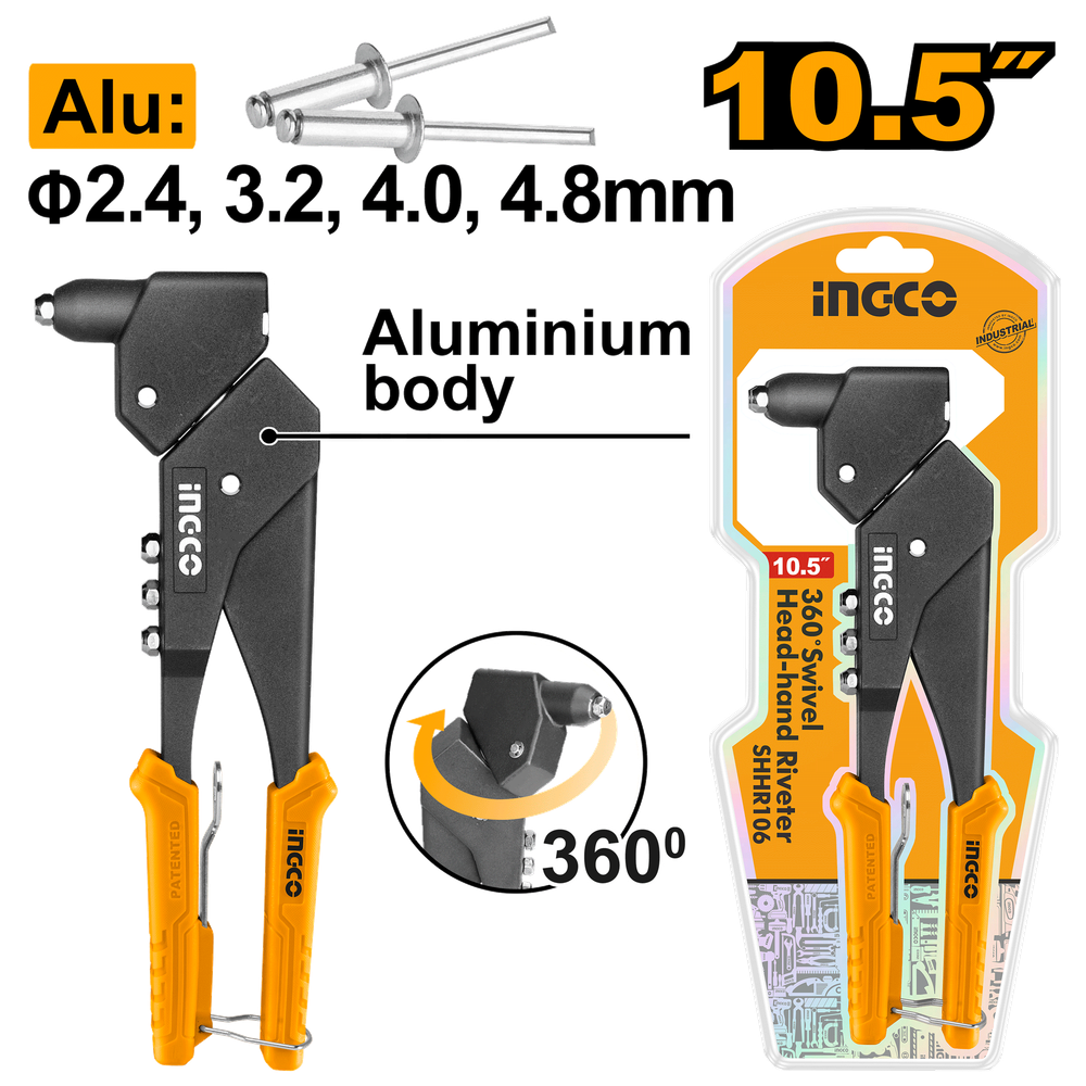 Заклепочник поворотный 360° 260 мм