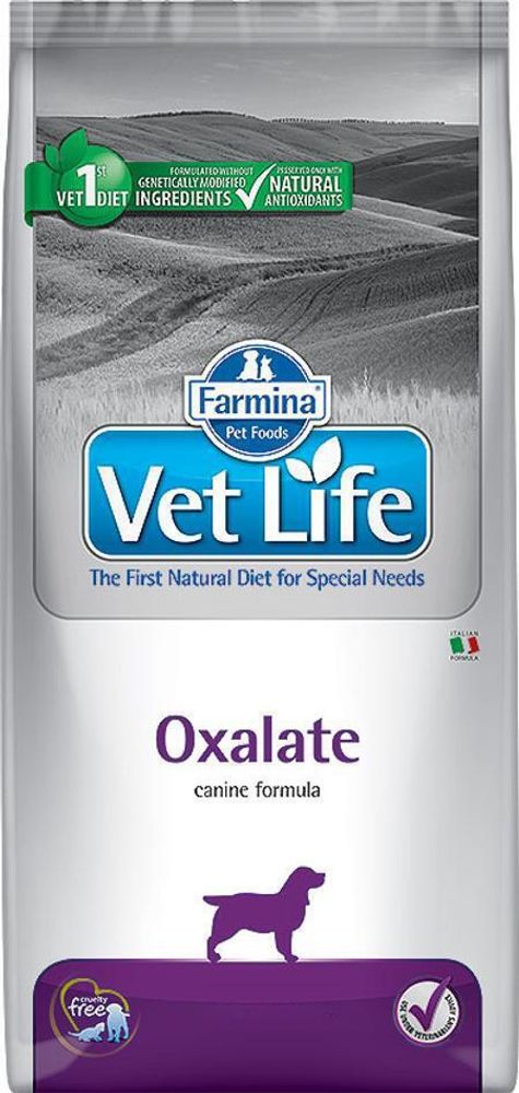 Farmina VetLife 12кг Oxalate для собак при МКБ оксалатного типа