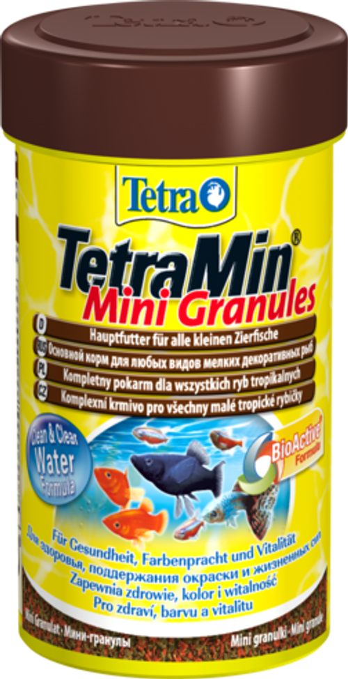 Корм для рыб TetraMin Mini Granules корм в mini гранулах для молоди и мелких рыб, 100 мл
