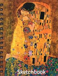 Скетчбук "Климт. Поцелуй", А5, 100 листов, на спирали