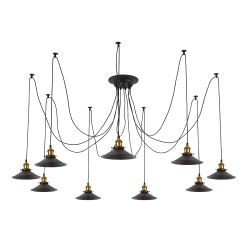 Citilux Эдисон CL451091 Люстра паук Венге Бронза