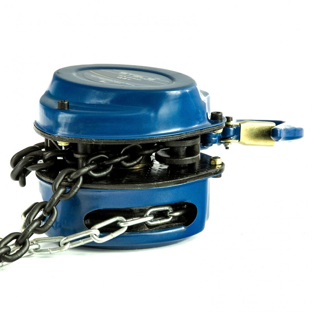 Таль цепная, 0.5 т, h подъема 2.5 м, расстояние между крюками 350 мм Stels