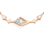 Браслет с принтом «Клетка» из комбинированного золота c фианитами Артикул: 05-0800-00-401-1111