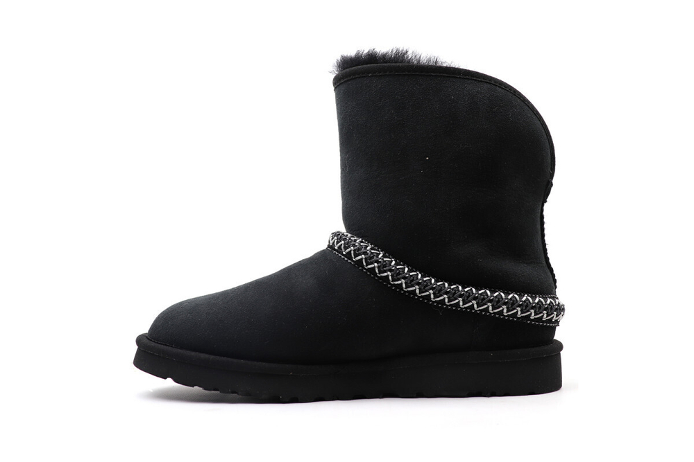 UGG Classic Short Cresent Black