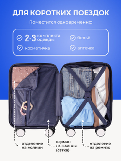 Набор Xs/M ручная кладь и средний Белый