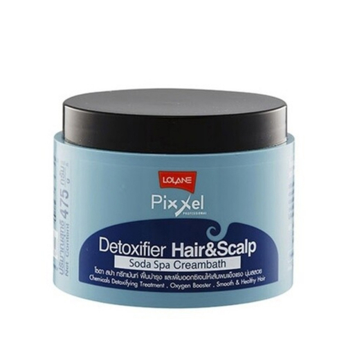 Натуральная кремовая питательная маска для объема и смягчения волос Детокс Сода Спа Lolane Pixxel Detoxifier Hair & Scalp Soda Spa CreamBath