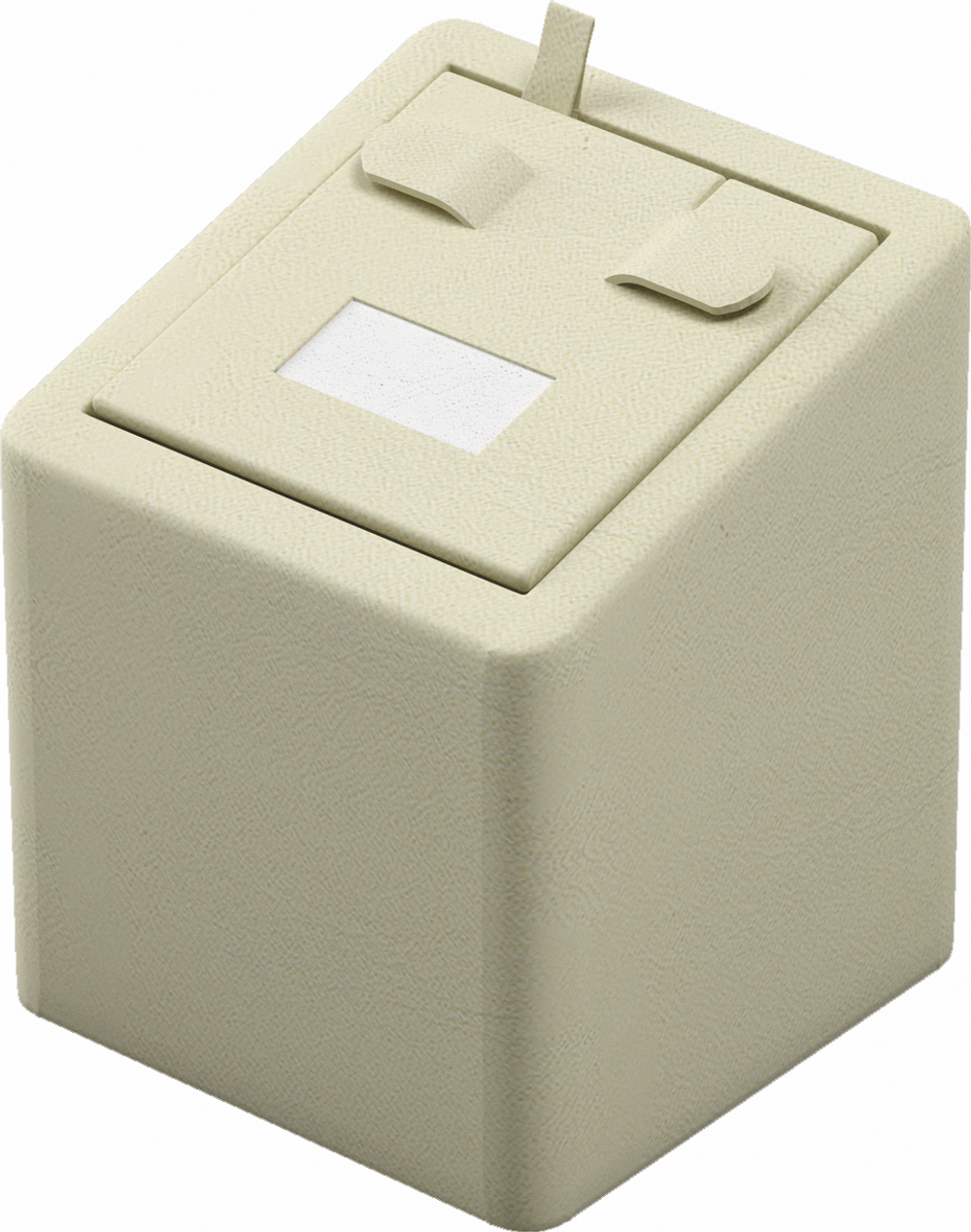 Подставка для серег/кубик наклонный/выним.вкладыш/2 язычка/прорезь/окошко/петелька/Н-60 мм.