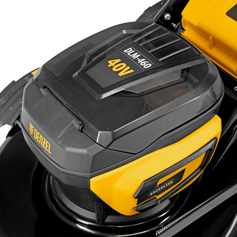 Газонокосилка аккумуляторная бесщет. DLM-460, 460 мм, травосб. 65 л., Li-Ion, 40 В // Denzel