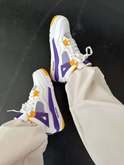 Кроссовки Nike Air Jordan 4 "Lakers"