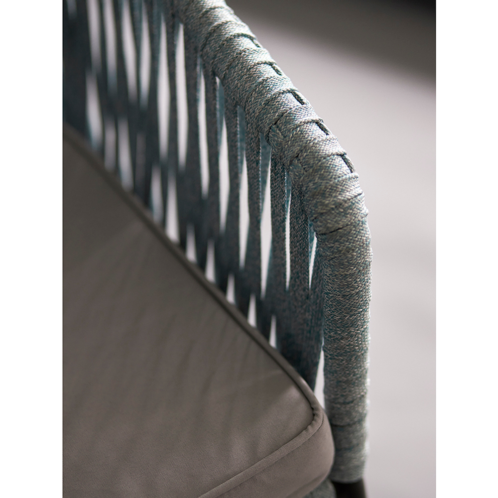 Стул reed, черный/серо-голубой