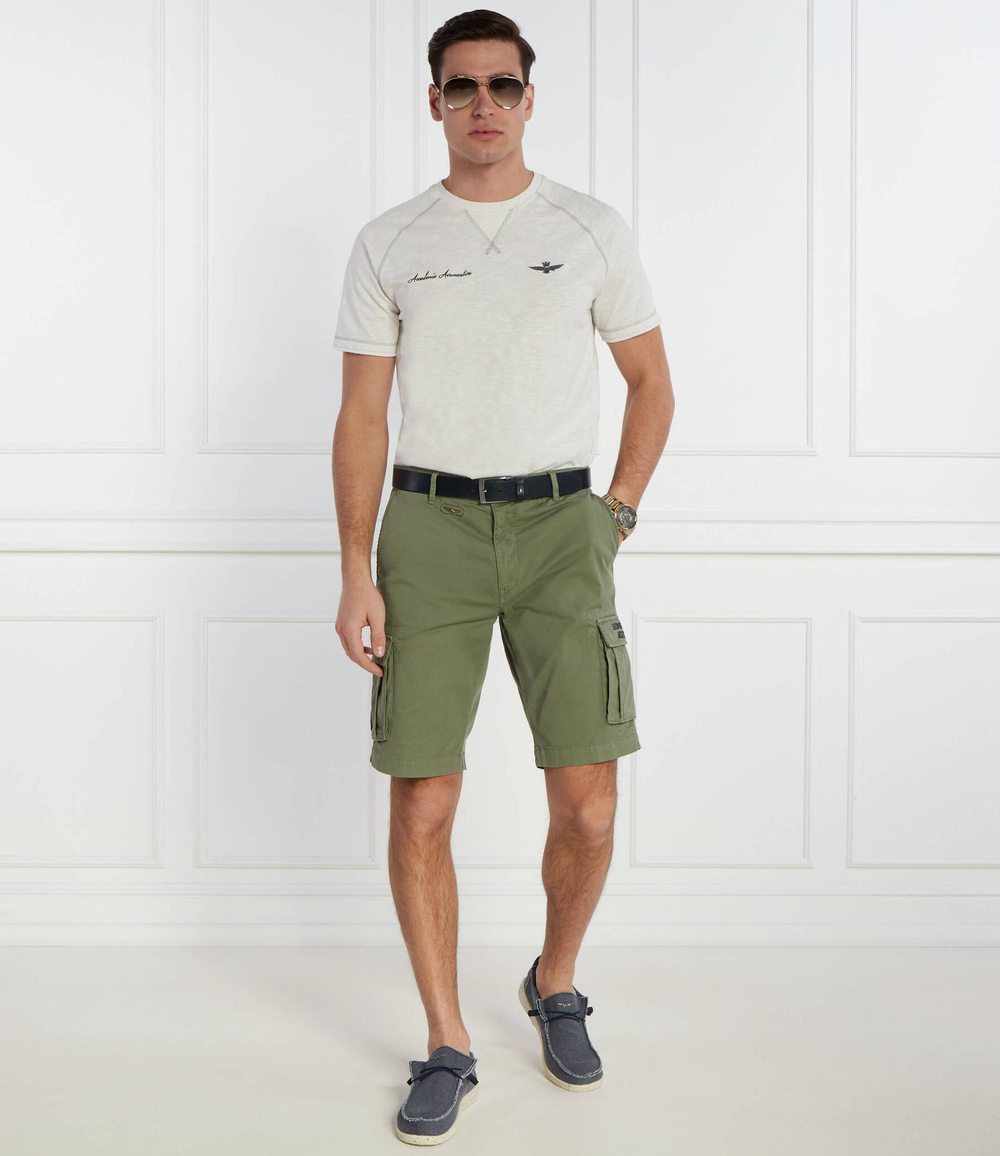 Шорты Aeronautica Militare - хаки(BE066CT3293)