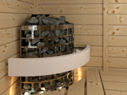 SAWO Электрическая печь Aries напольная угловая, 9,0 кВт, нерж. сталь, артикул ARI3-90NS-CNR-P, выносной пульт (пульт и блок мощности докупаются отдельно)