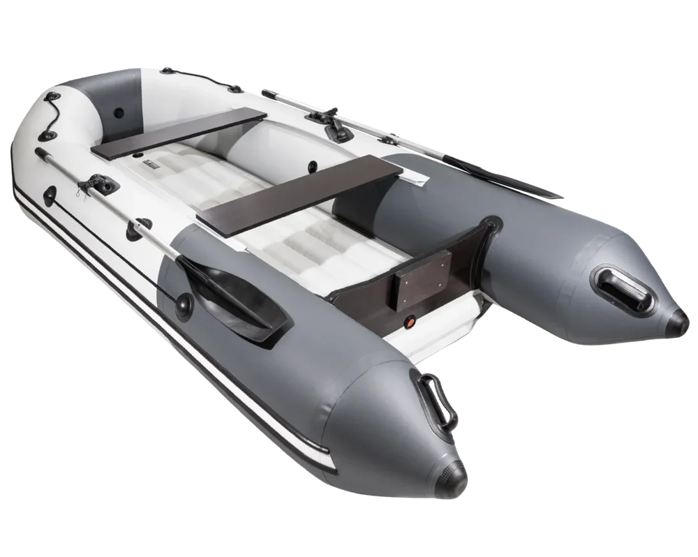 Лодка ПВХ Мастер Лодок Таймень NX3200НДНД "Комби" Св.Серый / Графит