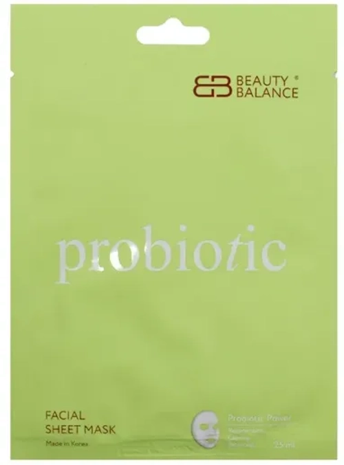 Beauty Balance Facial Sheet Mask Probiotic Тканевая маска с пробиотиками