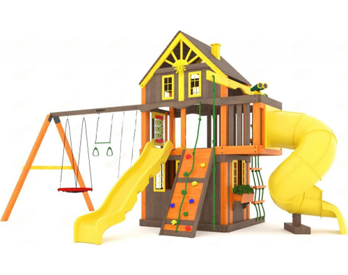 Детская площадка Шато 2 с трубой (Домик) мод.2
