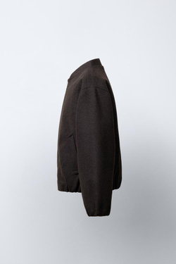 ZARA МЯГКАЯ КУРТКА-БОМБЕР, КОРИЧНЕВЫЙ