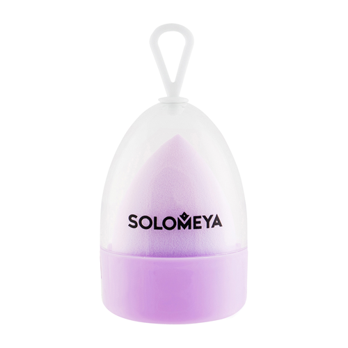 SOLOMEYA Спонж для макияжа МЕНЯЮЩИЙ ЦВЕТ косметический Purple-pink Color Changing Blending Sponge, 1 шт