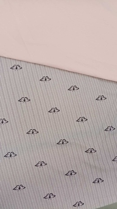 Футер (принт). Бабочки на пудре, ВО