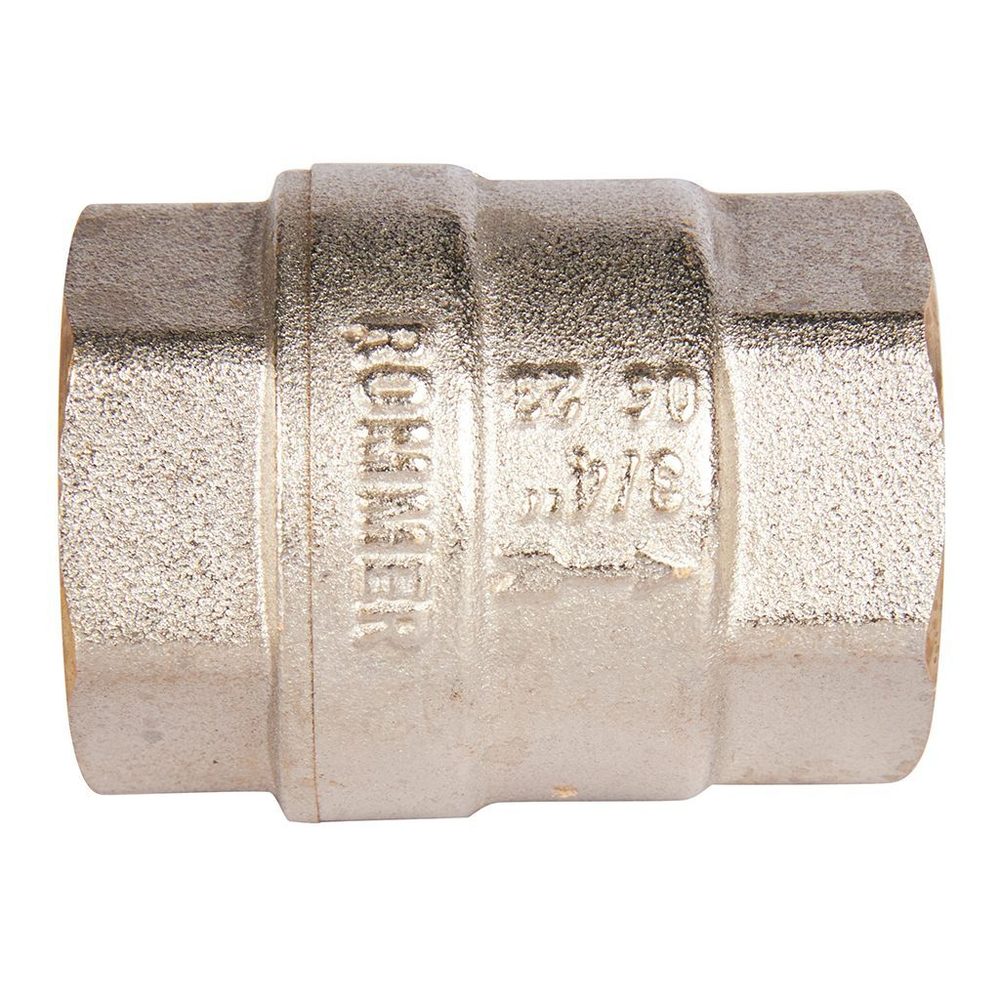 ROMMER Обратный клапан 3/4" пружинный муфтовый с пластиковым седлом