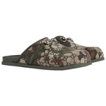 GUCCI Horsebit Closed Toe Slippers Women"s Green