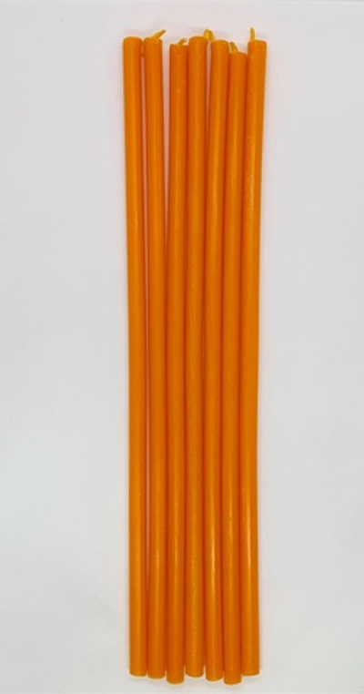 Свеча парафин-70% воск-30% «Оранжевая» 18см