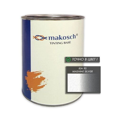 Автоэмаль makosch/KIA 9S, Базовая эмаль, серебро, перламутр, 800мл.