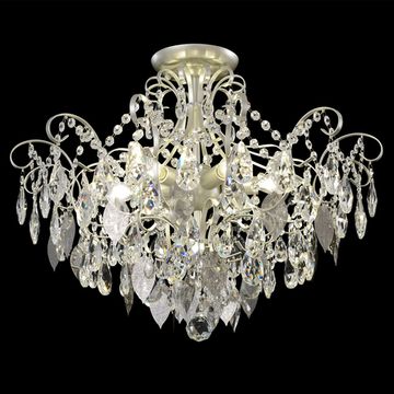 Люстра потолочная 6*Е14 Esmiralda PL6 Silver серебро Crystal Lux