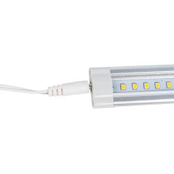 ULM-F45-2x6W-4500K IP20 SILVER Светильники светодиодные для мебели. набор из 2-х шт. Механический выключатель. 600x25x8мм. 2x500Lm. ТМ Uniel