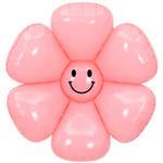 Шар Фольгированный Цветок Ромашка Улыбка розовая (Розовый)