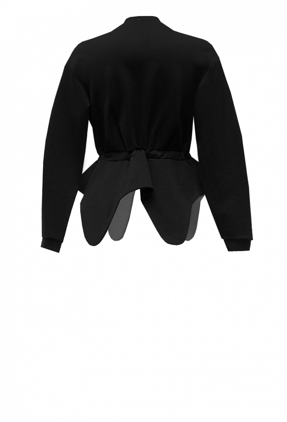 Свитшот на завязках чёрный 19-01-20FW