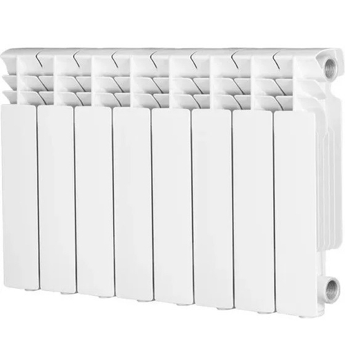 Радиатор биметаллический Radena CS 350 боковое подключение белый 8 секций