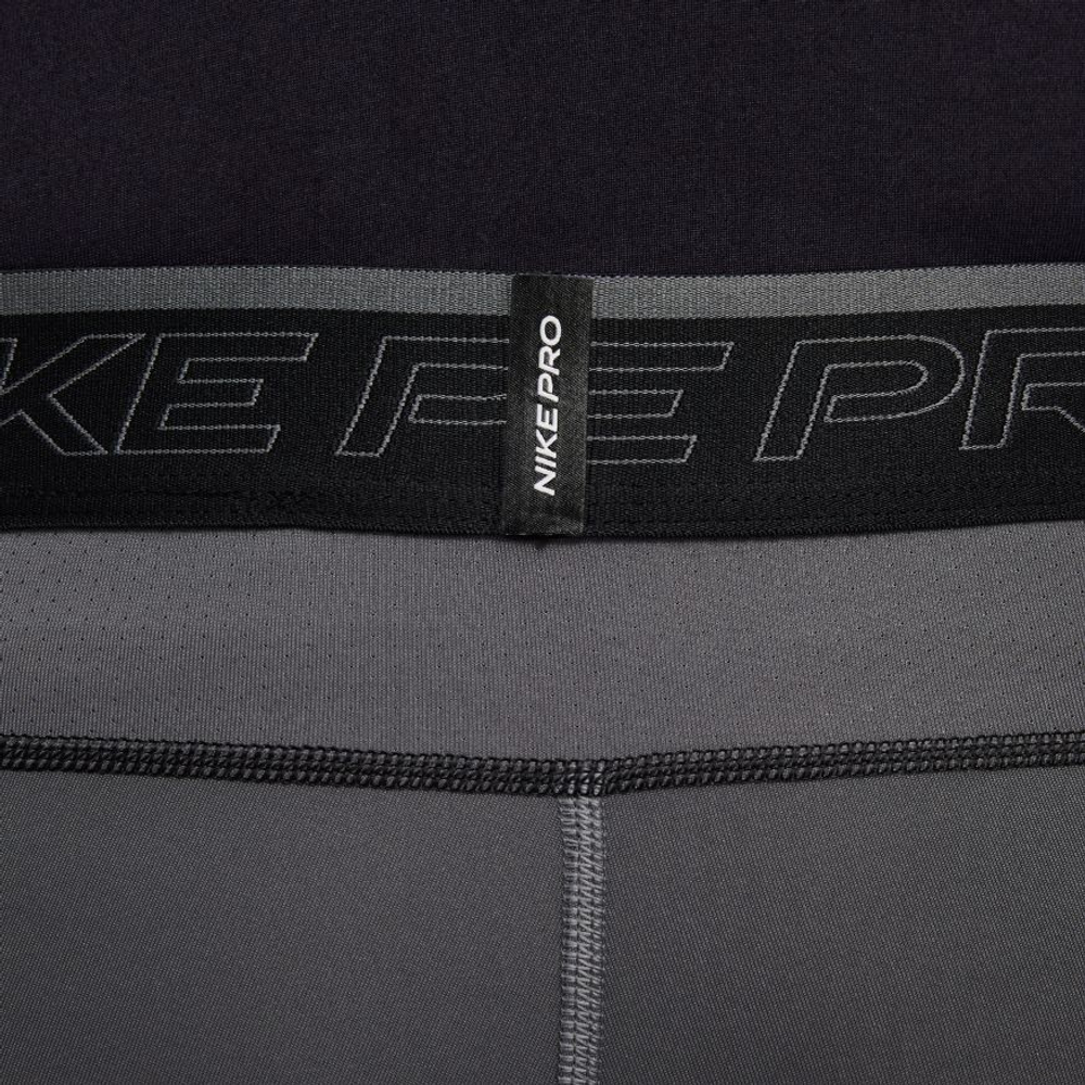 Мужские теннисные штаны Nike Pro Dri-Fit Tights - iron grey/black/black