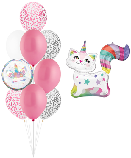 Набор шаров Кот - единорог | 0149