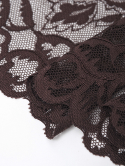 Эластичное кружево для белья цвет шоколад ширина 22 см