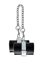 Оковы для рук или ног Black and White (Цвет: черный)