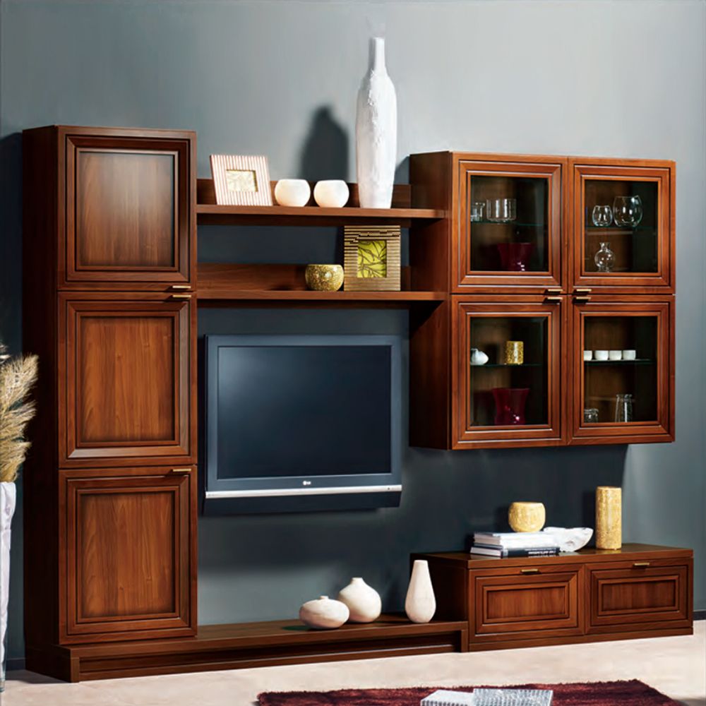 Комплект мебели для гостиной Frame, цвет - темное дерево, BFRA30004
