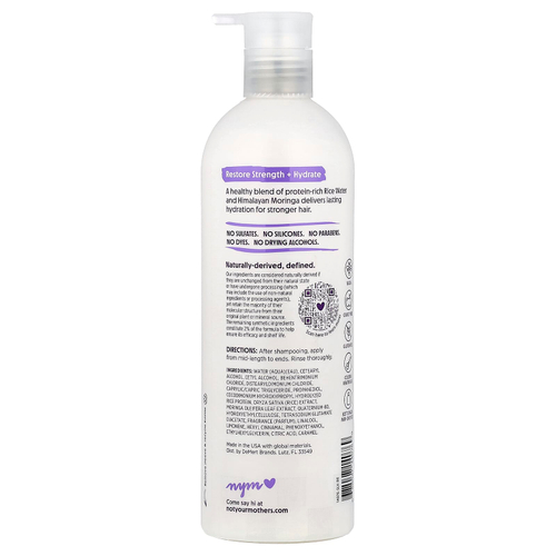 Not Your Mother's, кондиционер, рисовая вода и гималайская моринга, 450 мл (15,2 жидк. унции)