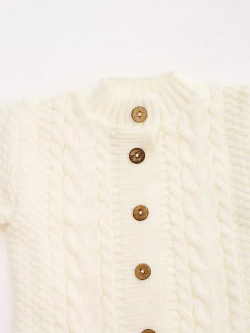 вязаный комбинезон для новорожденных