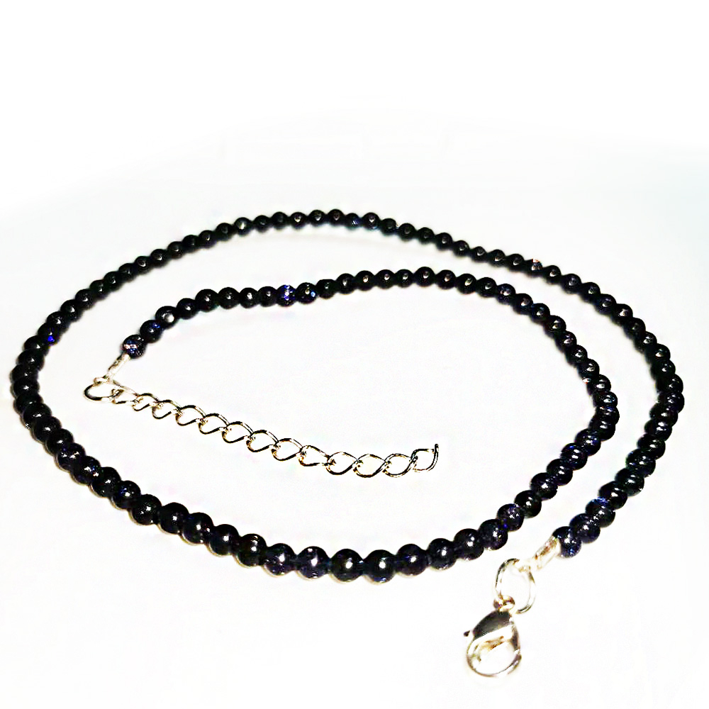 Бусы "Келли 4" авантюрин синий