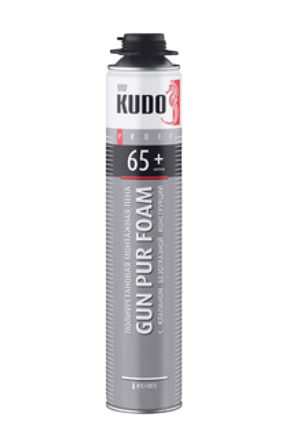 ПЕНА МОНТАЖНАЯ "KUDO PROFF 65+" ПРОФИ 1000 МЛ/930 Г ЗИМНЯЯ (ARKTIKA -18°C)