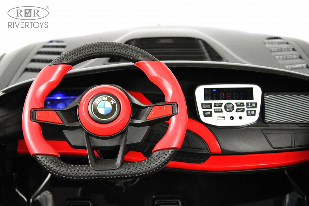 Детский электромобиль RiverToys G007GG черный