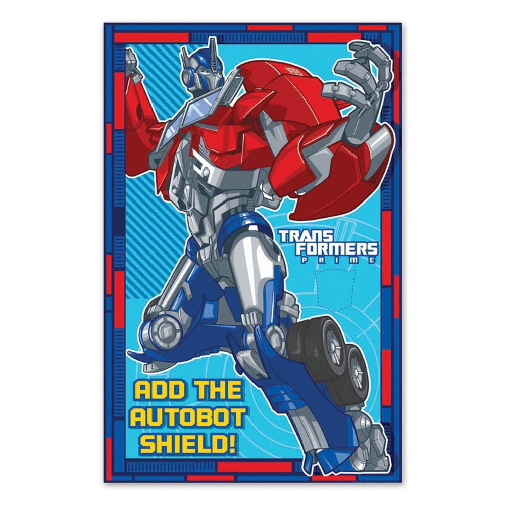 Игра с наклейками "Трансформеры" 12 шт