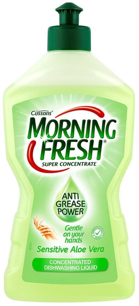 ЖИДКОСТЬ ДЛЯ МЫТЬЯ ПОСУДЫ MORNING FRESH АЛОЕ ВЕРА (SENSITIVE) 900МЛ 9735
