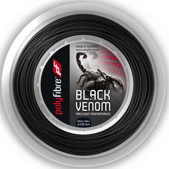 Теннисные струны Polyfibre Black Venom (200 m) - черный