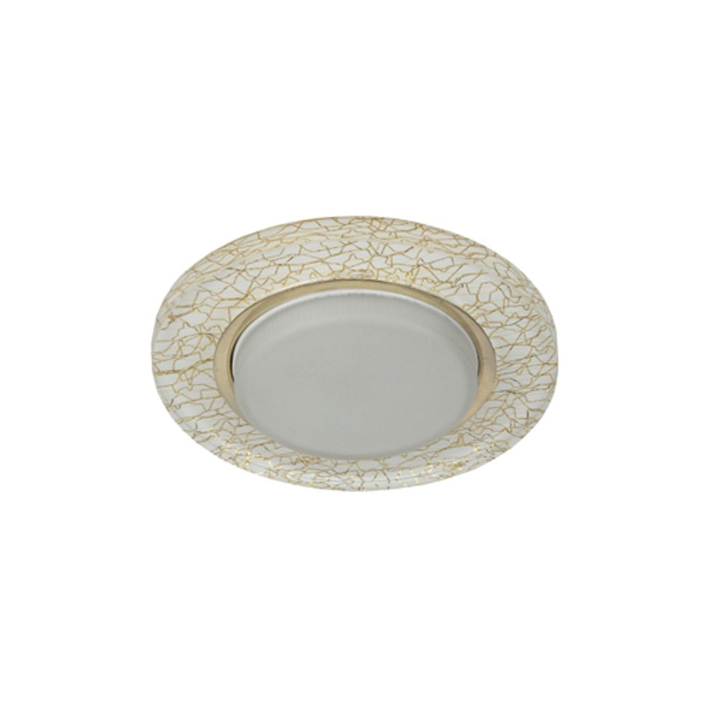 DK80 WH/GD Светильник ЭРА под лампу Gx53, 220V,13W, белый/золото